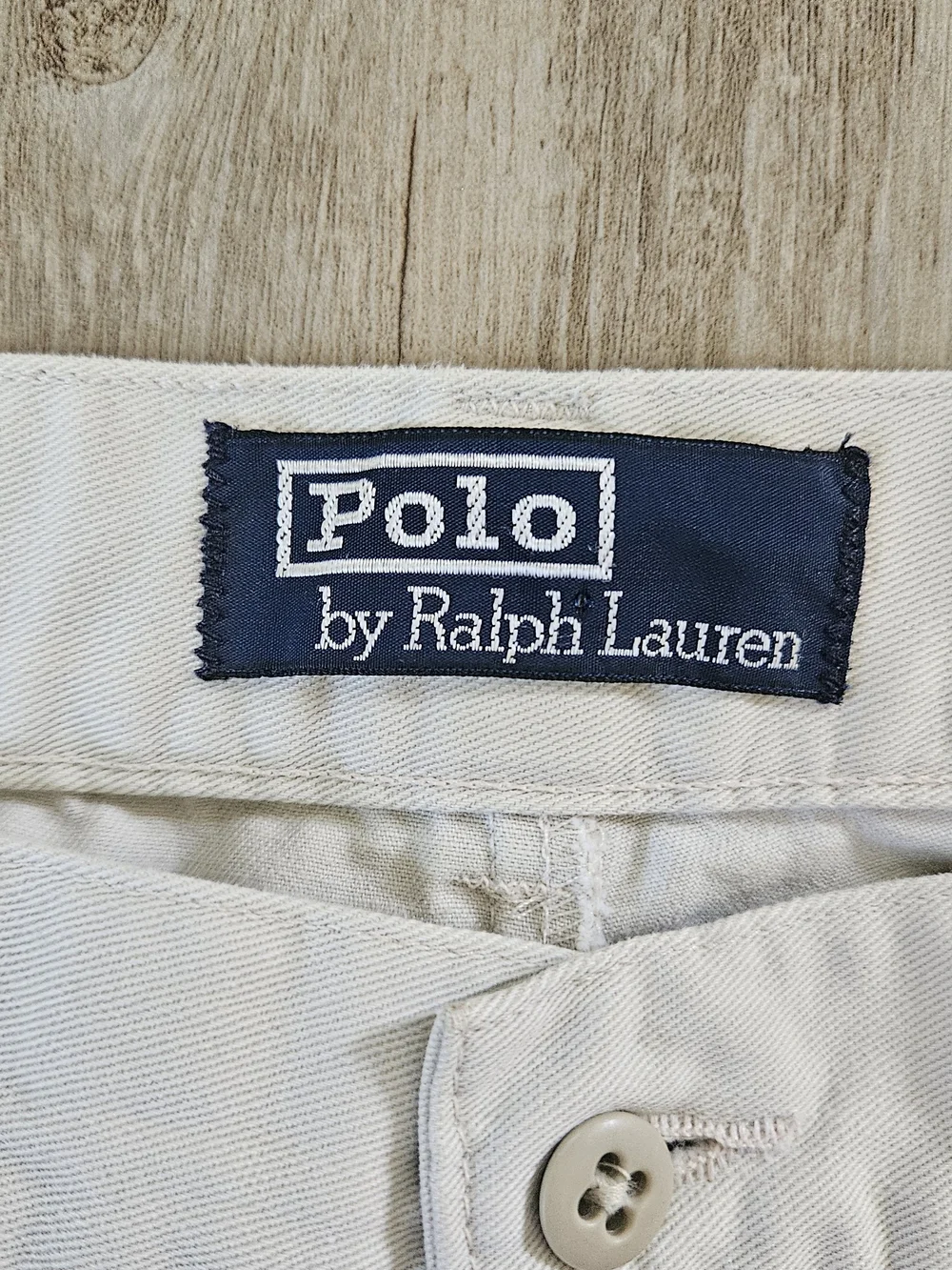 Vintage Polo Ralph Lauren Men's Causal Cream Philip Pants 36x36 Made In USA